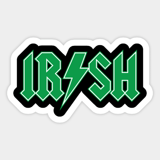 'IRISH' Cool St. Patrick Irish Sticker by ourwackyhome